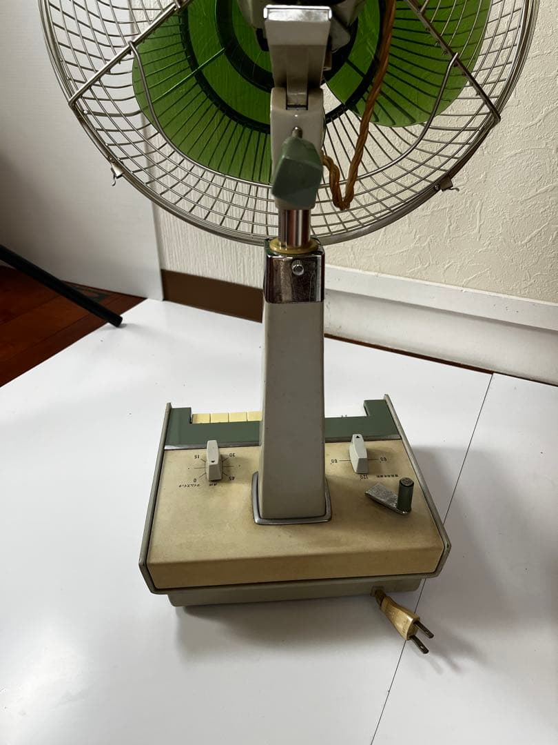 昭和レトロ！三菱 30cmエースお座敷扇R30-W2型　稼働品　外箱付き