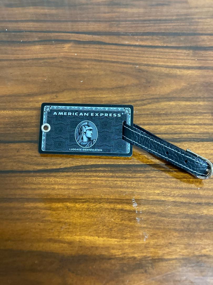 アメックス センチュリオン ブラックカード ラゲッジタグ ネームタグ