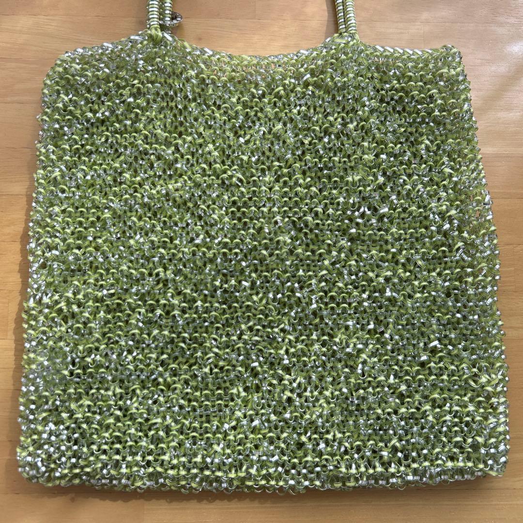 アンテプリマワイヤーバッグ　スクエア　ラージ　シャンパングリーン