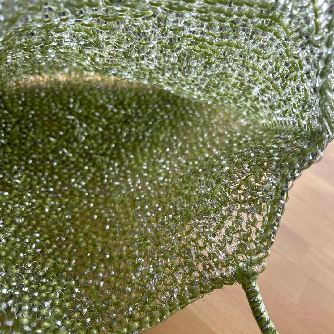 アンテプリマワイヤーバッグ　スクエア　ラージ　シャンパングリーン