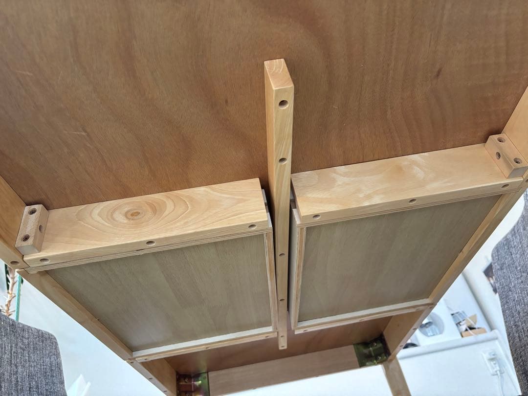 【ピース】北欧スタイル ウッド ダイニングテーブルW150 引出し付き