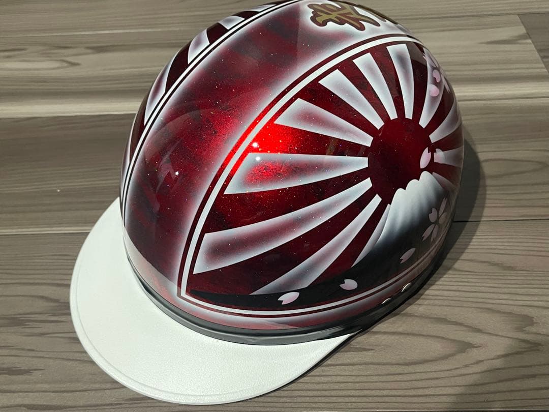 富士日章 コルク半 ヘルメット 旧車會 暴走族 ゼファー400 XJR400