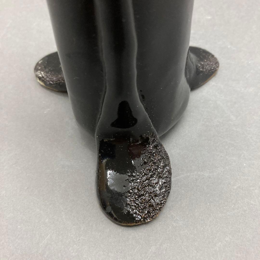 花器 黒釉花器 作 鈴木育児 共箱 S089KYK