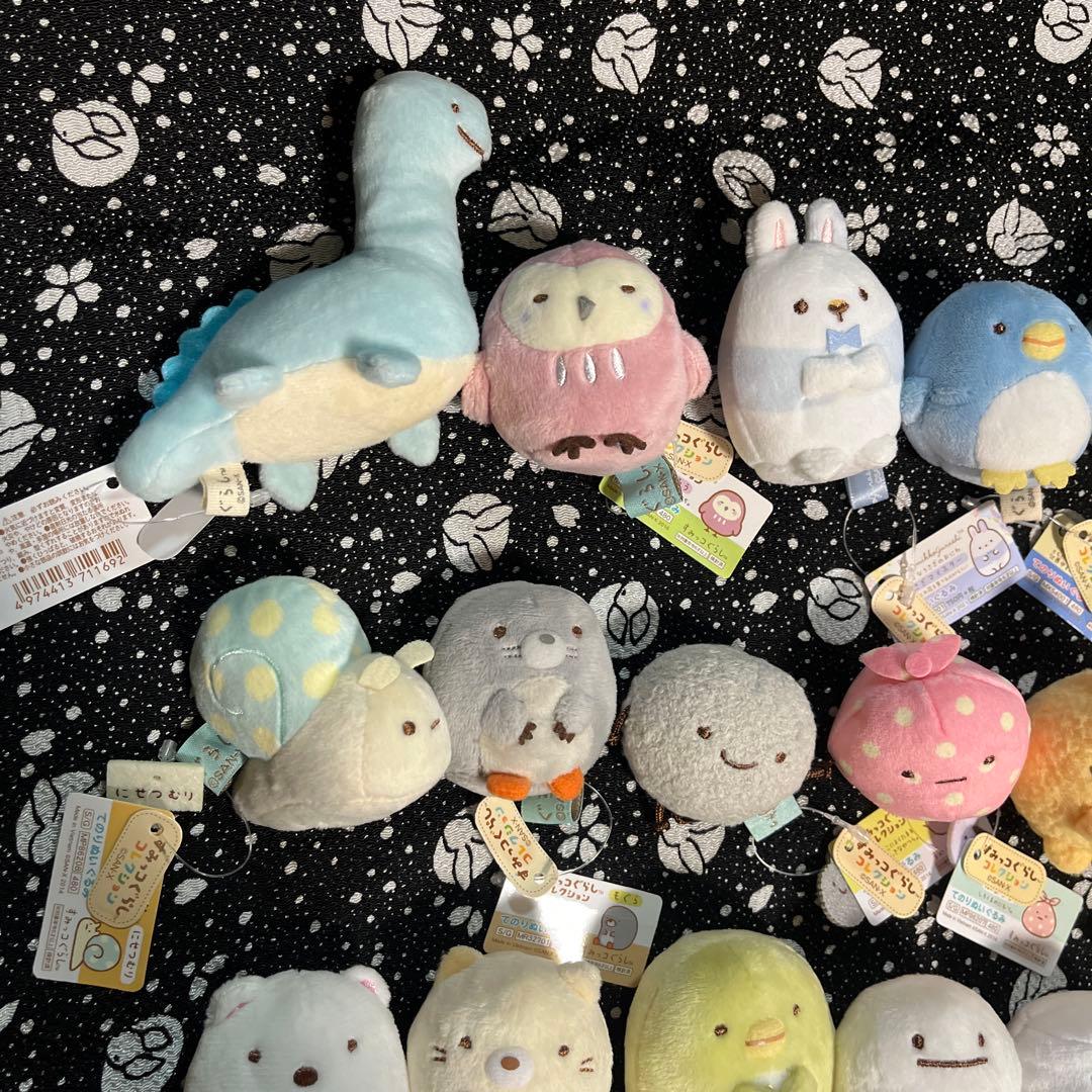 すみっコぐらし　てのりぬいぐるみ　タグ付き　15点セット　えび　うさぎ　他