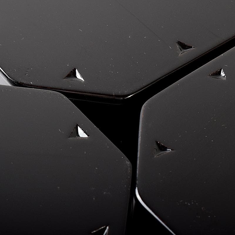 茶道具　木製本漆塗　黒真塗　五段縁高重　弁当箱　V　R8335B