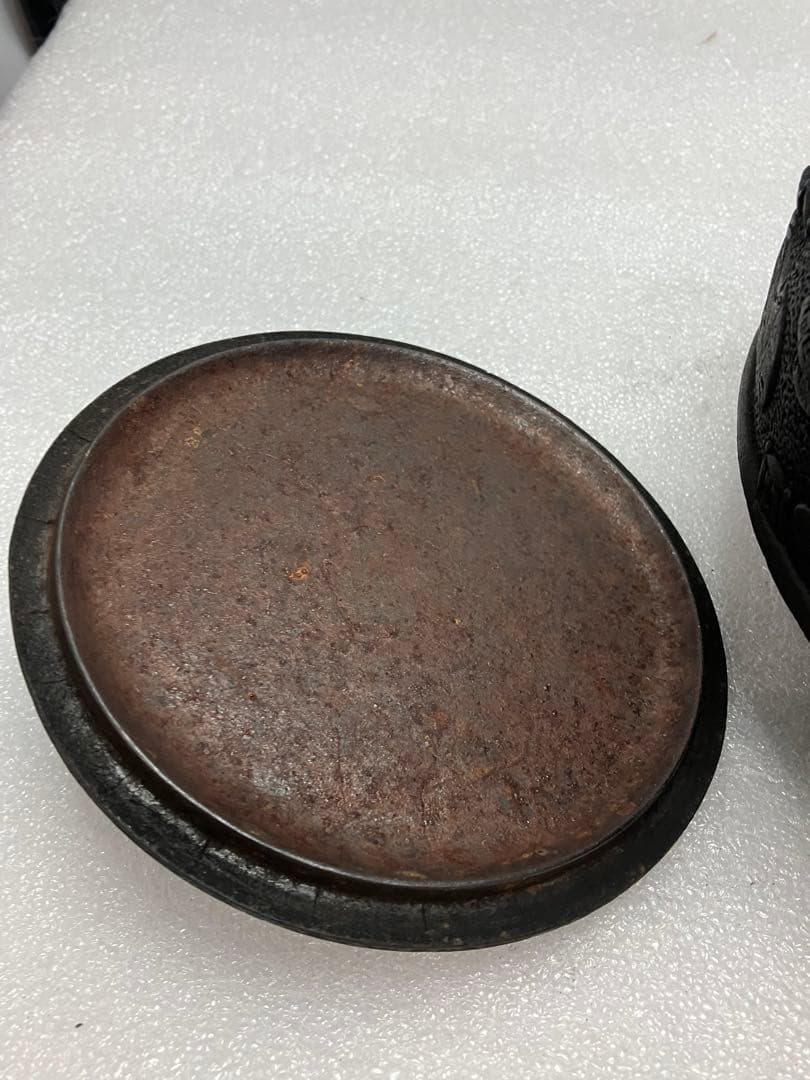 A0301）菊池保寿堂造　骨董品　南部鉄瓶　南部鉄器　鉄瓶