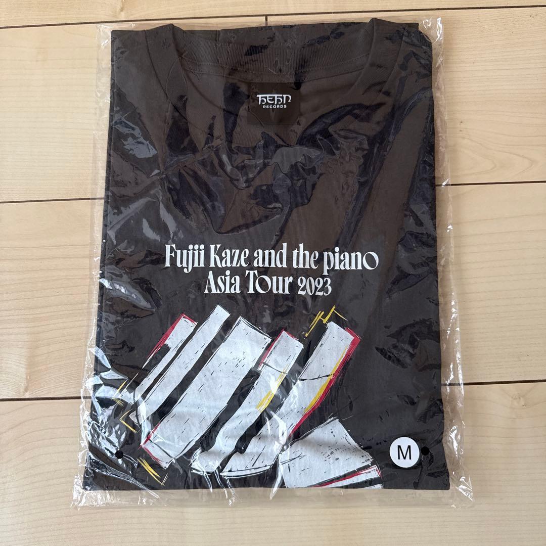 藤井風 アジアツアー ブラックピアノTシャツ Mサイズ Fujii Kaze and the piano U.S. Tour t-shirt Size XL black Cotton