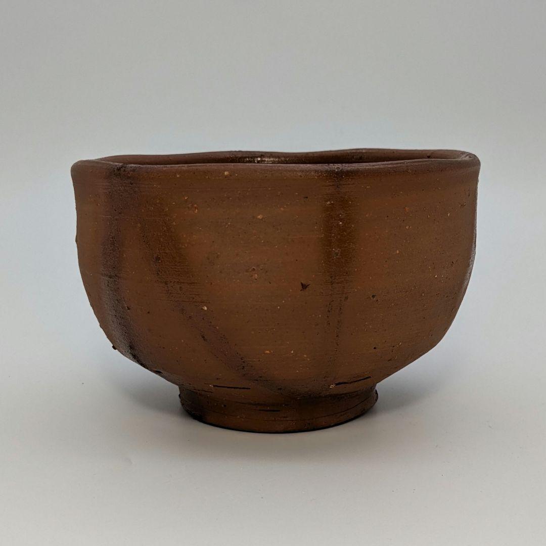 人間国宝 藤原雄 備前焼 緋襷茶盌A 共箱共布栞 抹茶碗 抹茶茶碗 茶道具 茶器