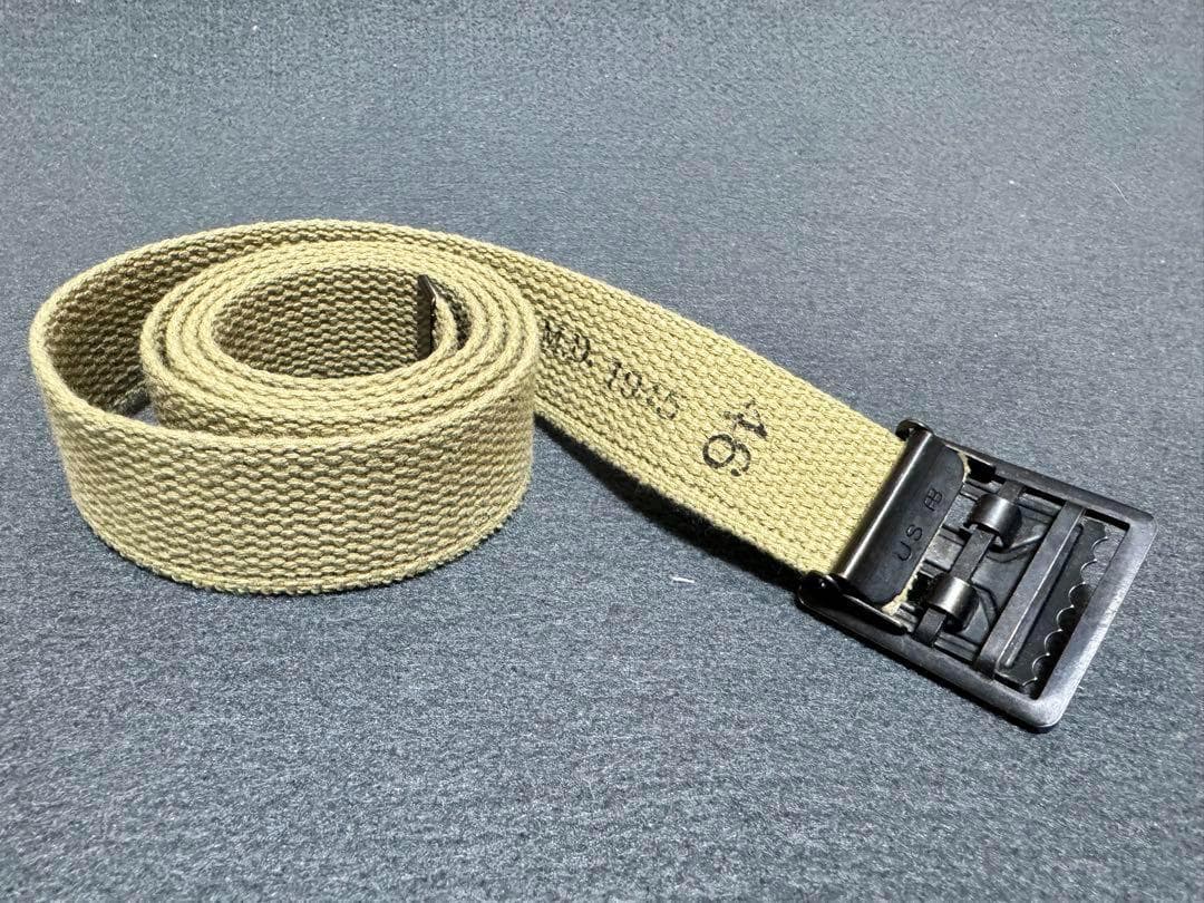 米軍 実物 M1937 ウエストベルト カーキ 米軍 実物 M1937 ウエスト
