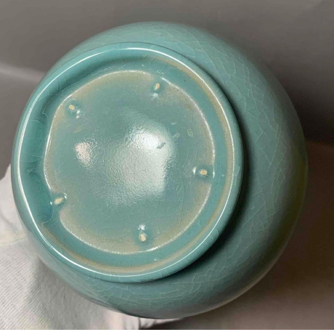 中国 横筋のある瓶　u6230950