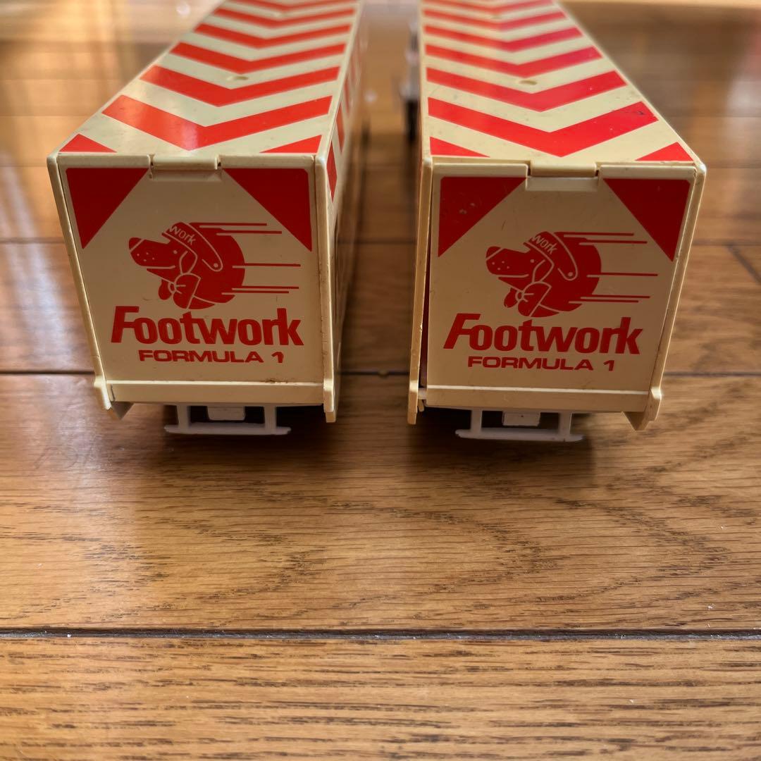 中古　トミカ　フットワークトレーラー F1 1/60 2台セット