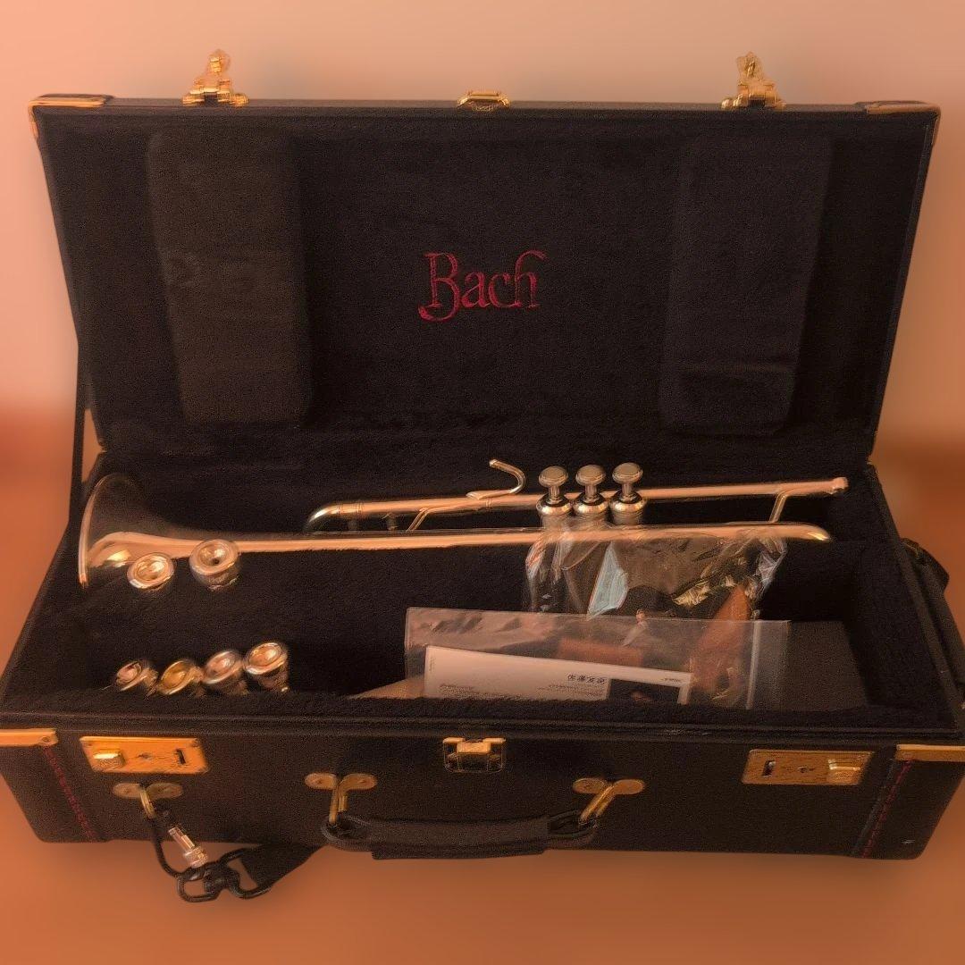 Bach トランペット 本体 銀メッキ　180ML37SP マウス７本等８