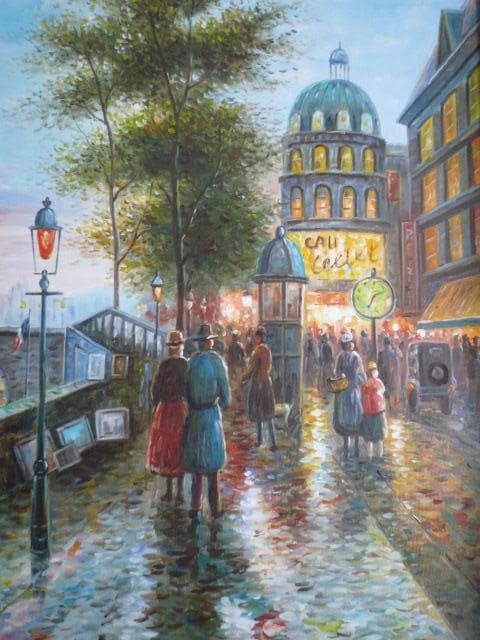 パリの風景 油彩画