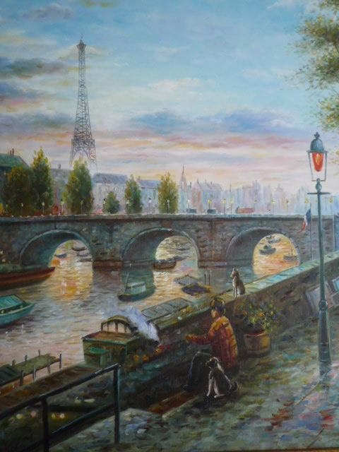 パリの風景 油彩画