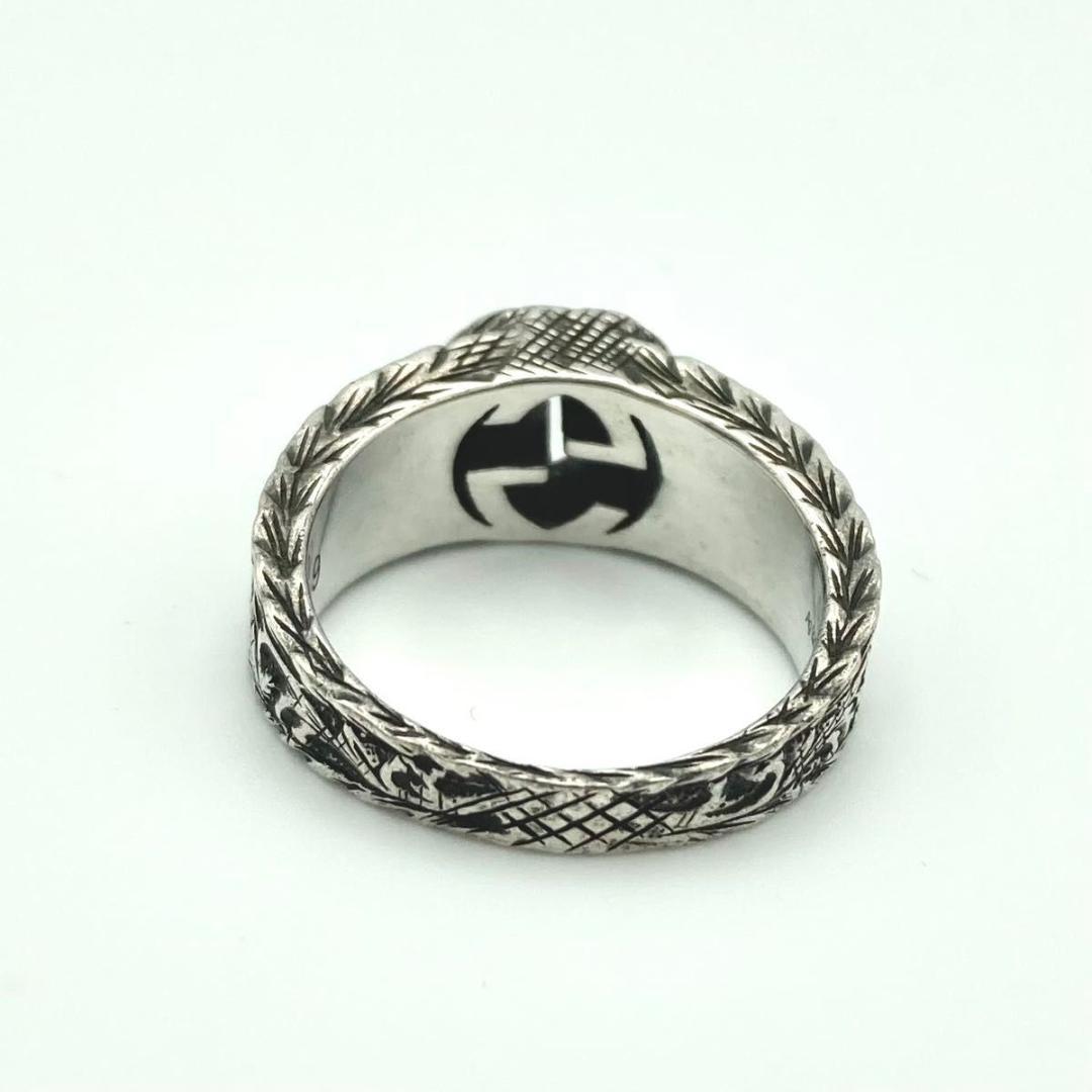 箱付き 保証書 グッチ 指輪 リング インターロッキングG Ag925 9号