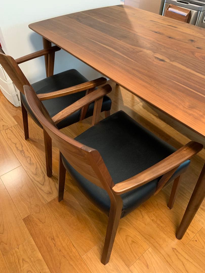 大塚家具　シネマ2 ウォールナット ダイニングテーブルセット