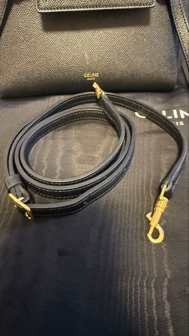 CELINE ベルトバック　ナノ　ブラック