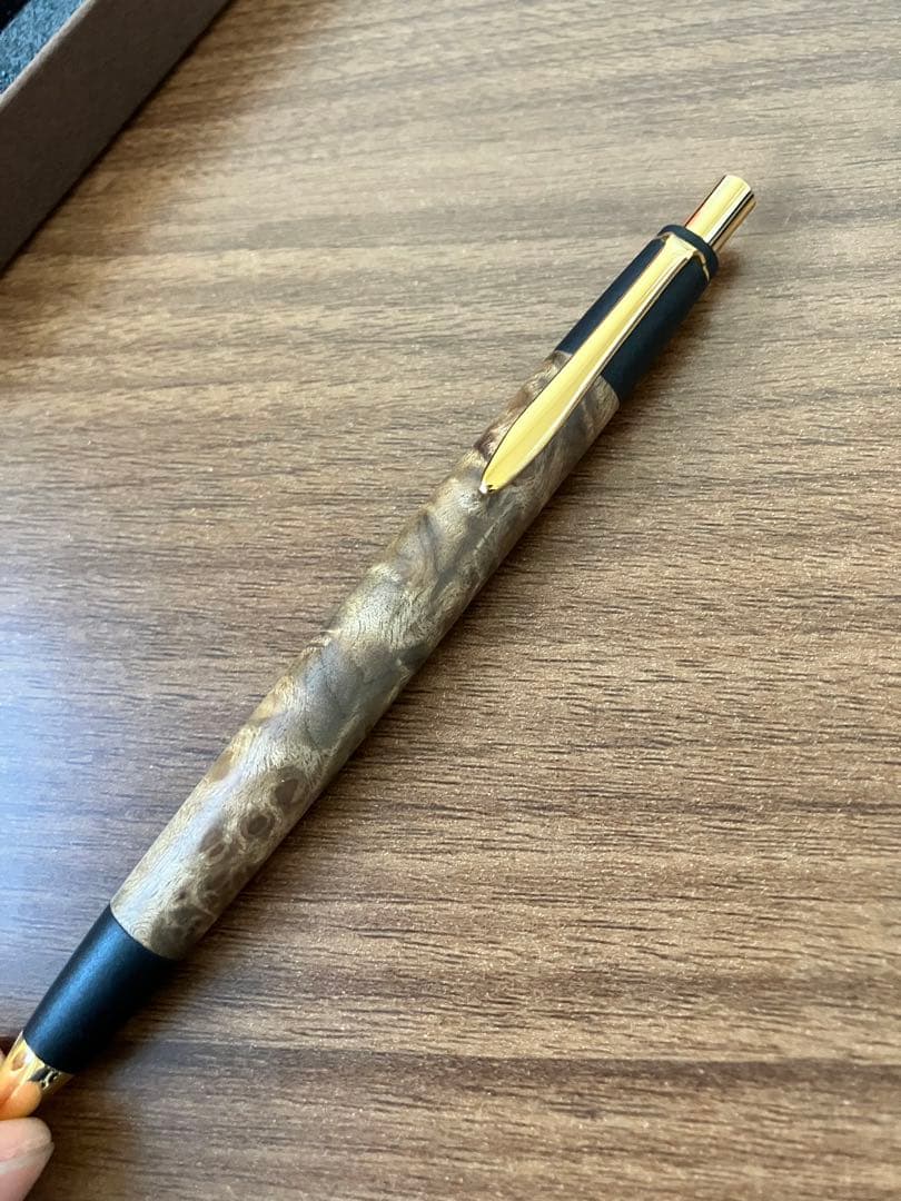 ボナンペン マーブルウッド シャーペン 真鍮金具