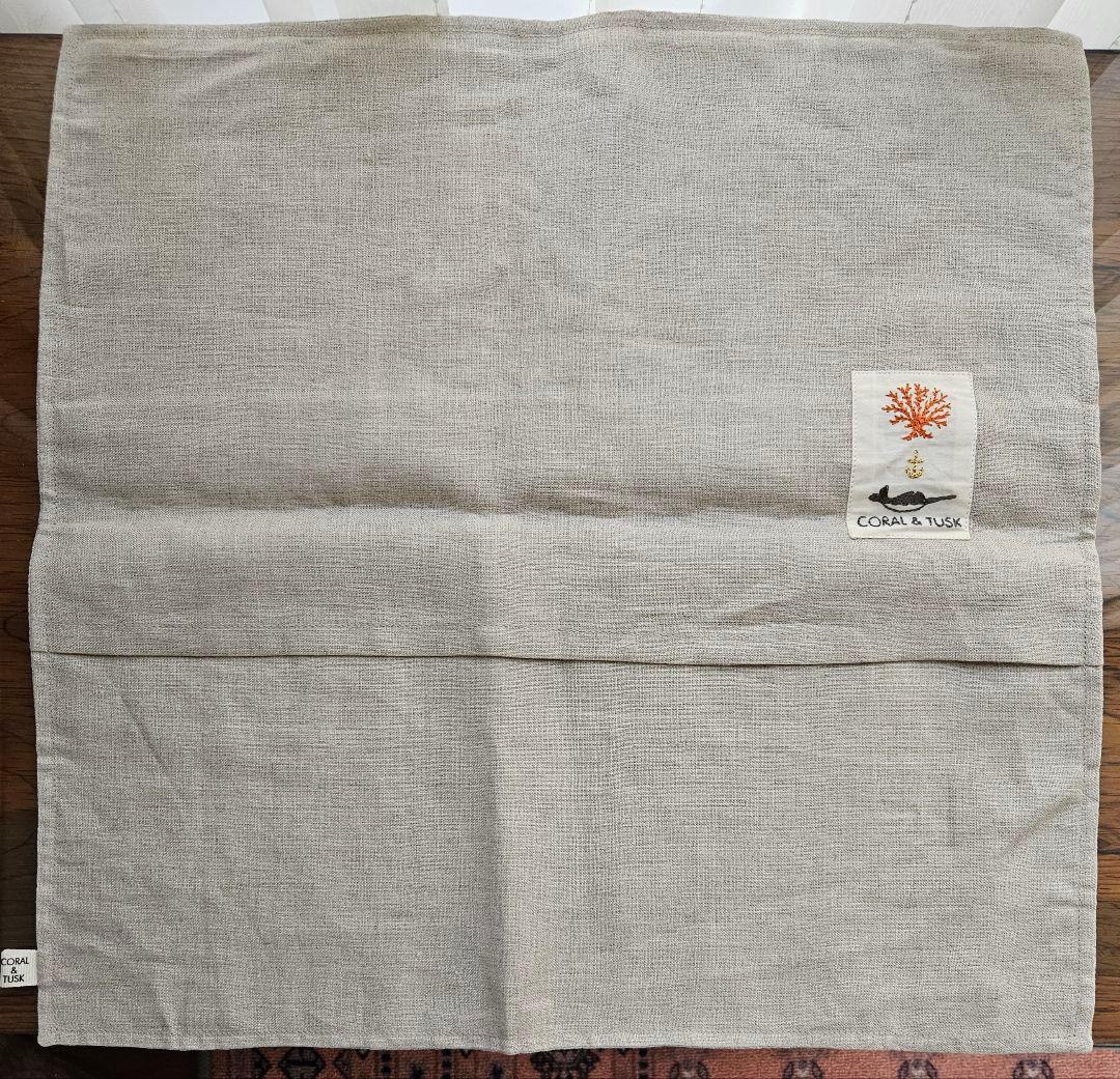 【未使用】猫村さん Coral & Tuskクッションカバー 40x40 cm