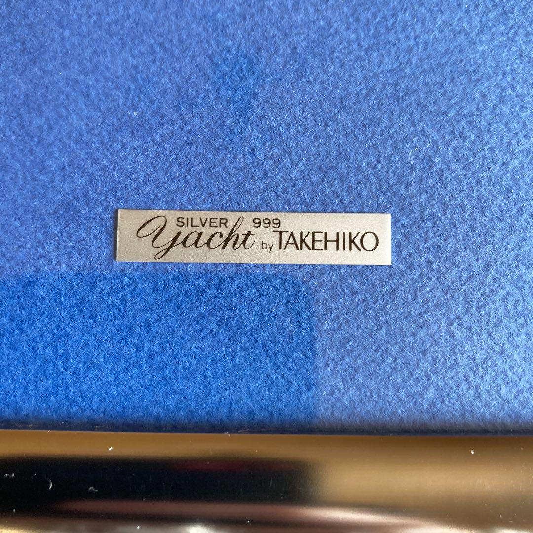 ⚠️純銀　シルバー999 額　　yacht takehiko ヨット　武比古　4号