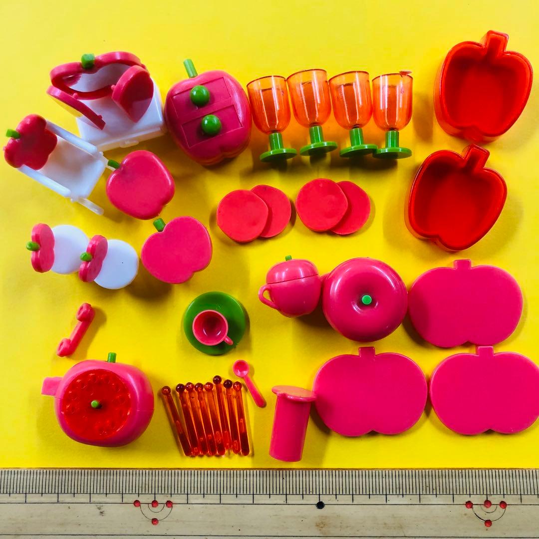 1980年代 昭和レトロ グリコのおまけ りんごシリーズ ポーとペー