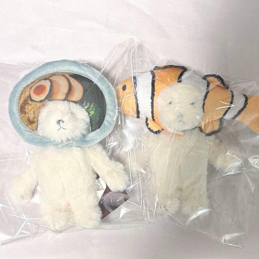 犬記録 ぬいぐるみ マスコット ラーメン クマノミ - メルカリ