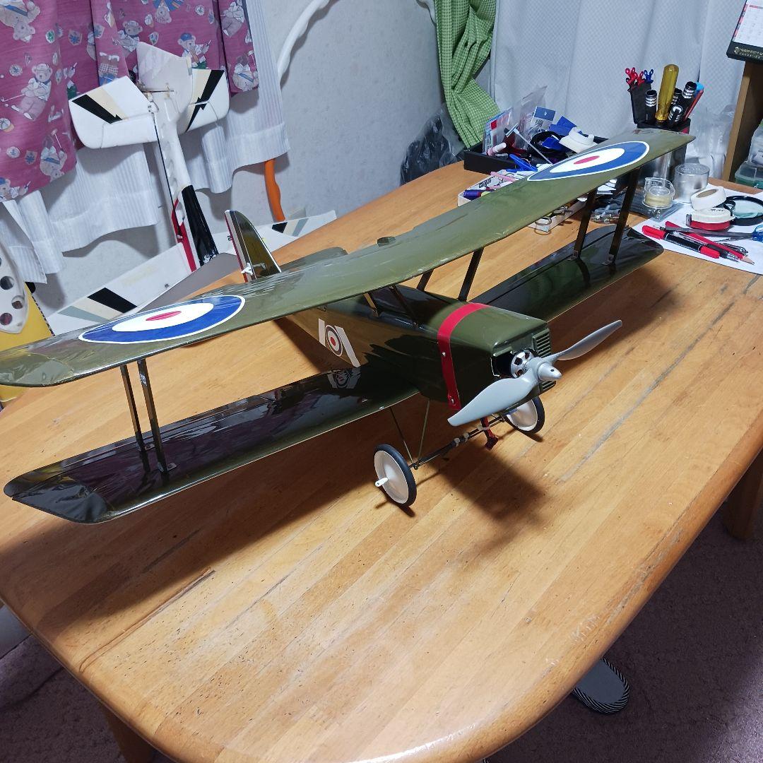 ラジコン飛行機、電動複葉機です。