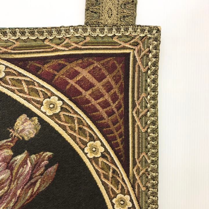 手染め　花タペストリー