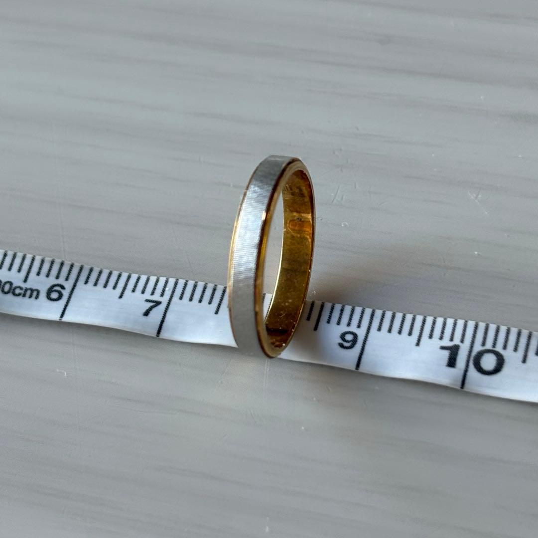 k18 pt850シンプルリング