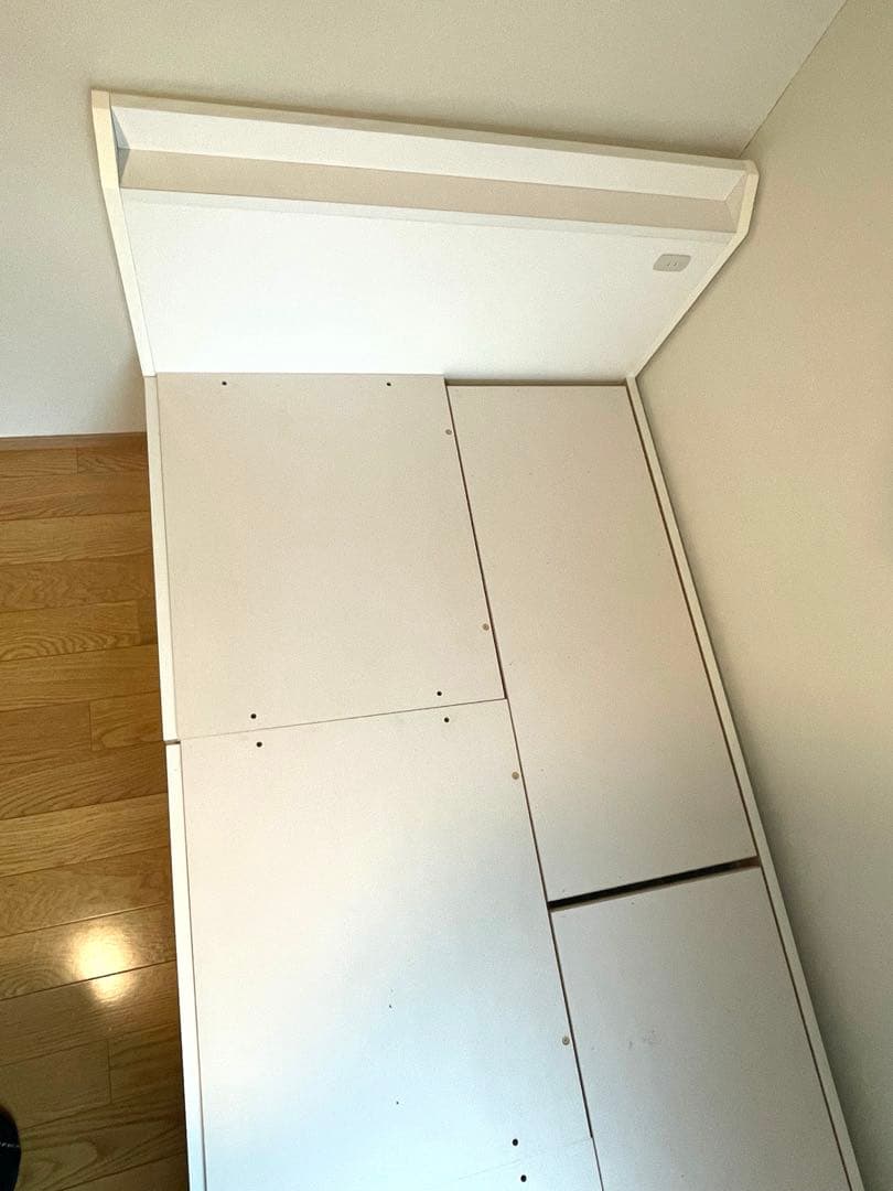 ニトリシングルベッドフレーム 引き出し収納付きホワイト