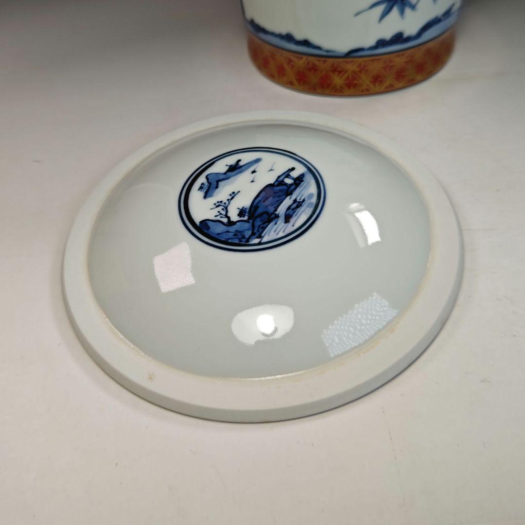 イ753 水指『平安 春峰造』『末廣金襴手 水指 共箱』茶道具