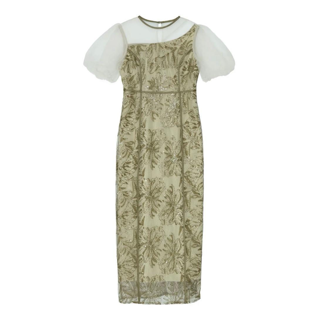 Leja オリーブグリーン パーティードレス LEJA 結婚式 パーティドレス オリーブグリーン leja パーティードレス