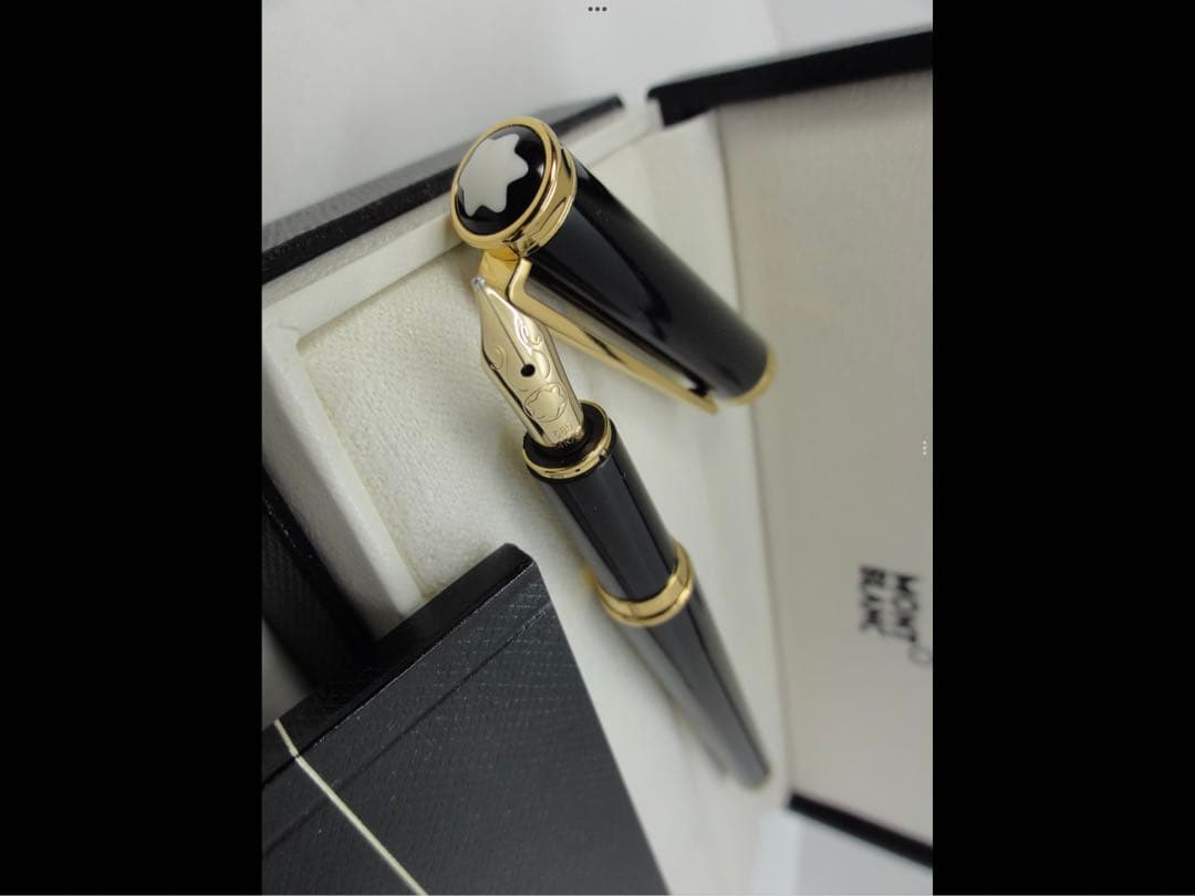 モンブラン☆未使用に近いオブリュージユNo15130金装飾美しいペン先