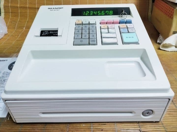 シャープレジスター XE-A147 PC連携売上管理フル設定無料 000662