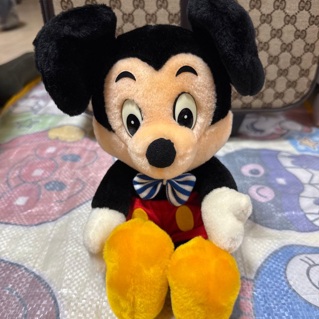 激レア☆ ディズニーランド初期 ミッキーのぬいぐるみ - メルカリ