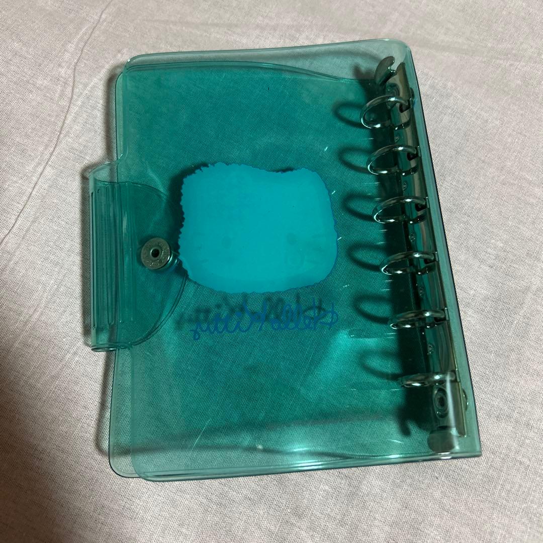 Hello Kitty システム手帳　透明青