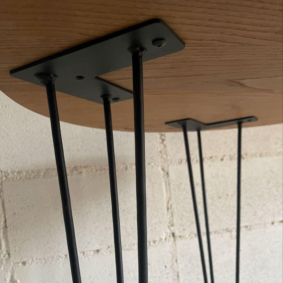 カナ　オーク無垢材　ダイニングテーブル　ラウンドテーブル　ヴィンテージ