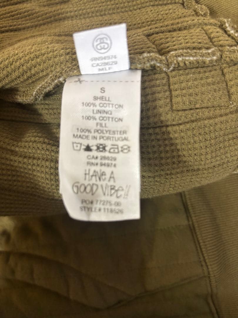 トップス stussy vertical quilted zip up hoodie