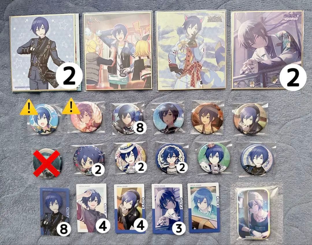 プロセカ KAITO まとめ売り 缶バッジ エピカ 色紙