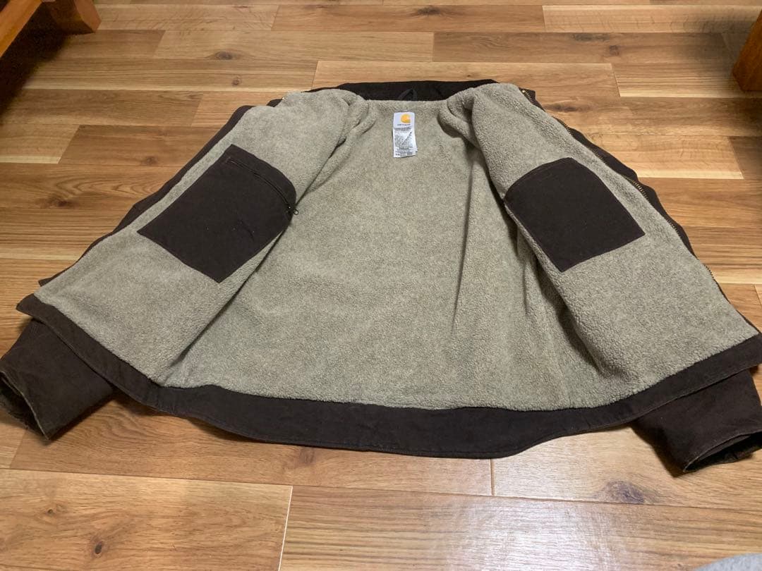 Carhartt J164 DKB ダークブラウンジャケット シェルパ裏地