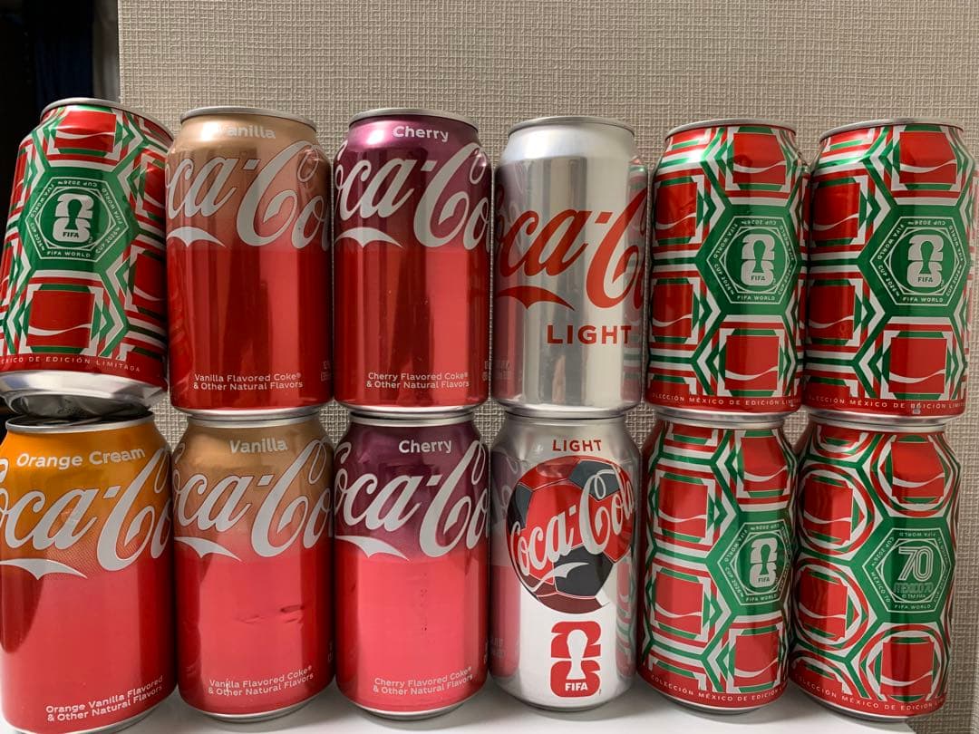 メキシコで購入】コカ・コーラ 12缶セット - メルカリ