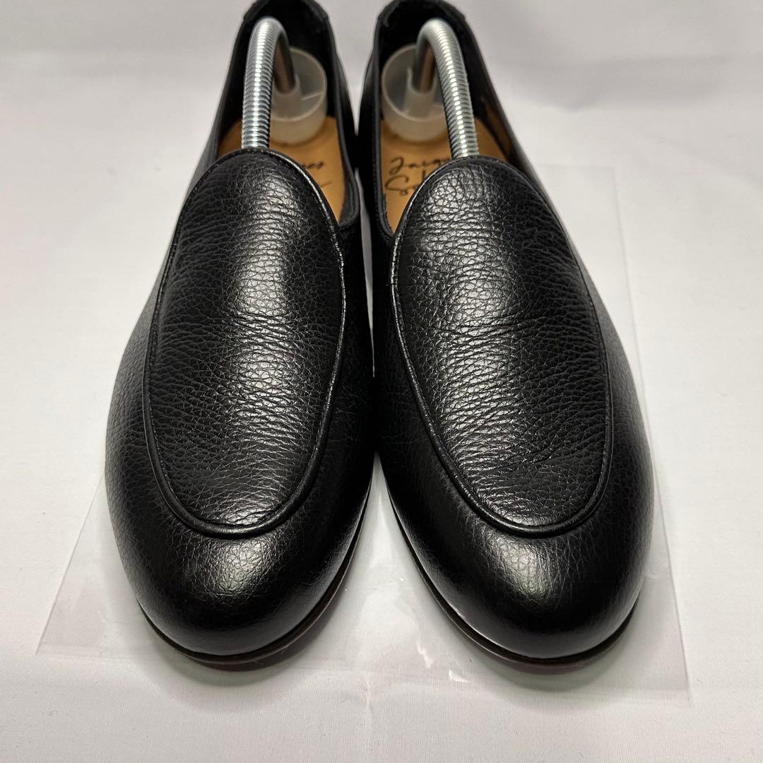 新品未使用☆ジャックソロヴィエール☆革靴☆スリッポン ローファー☆ブラック218
