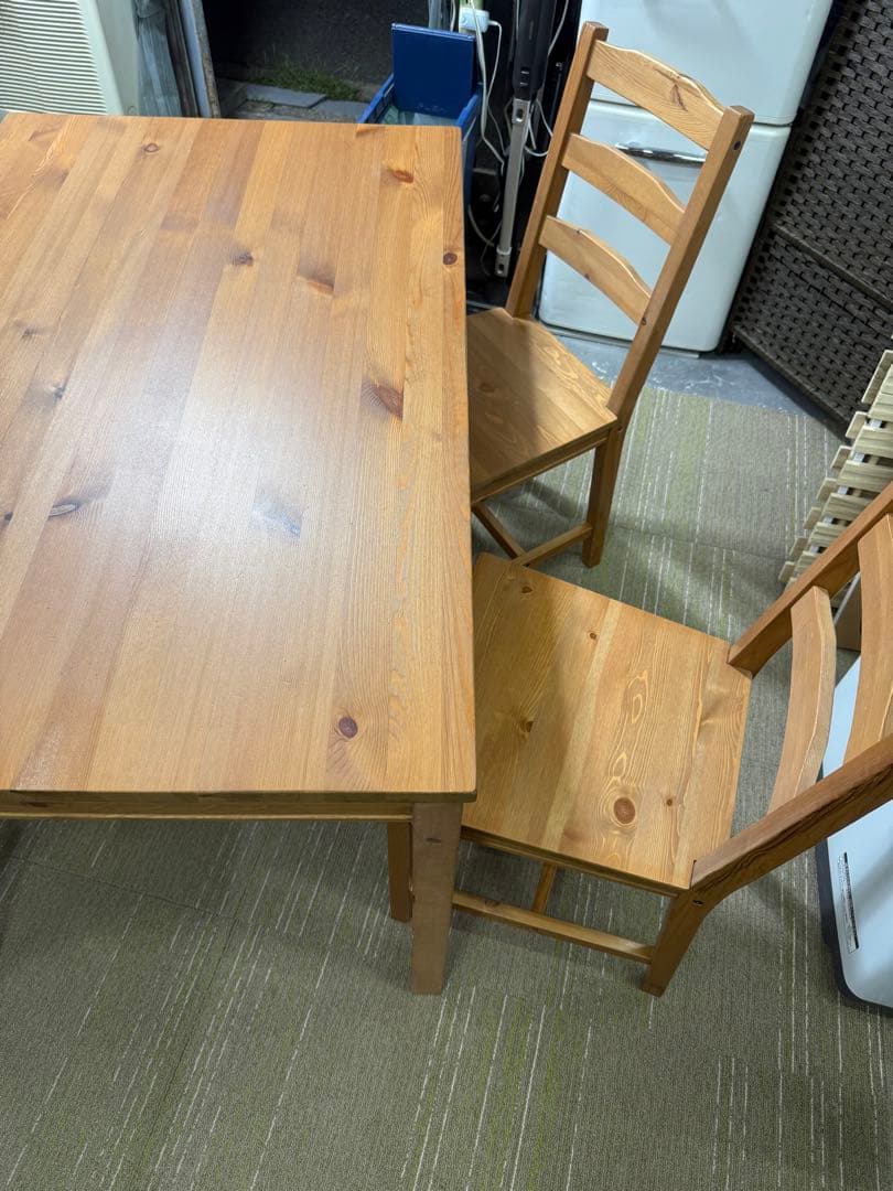 【洗浄消毒作業済】IKEA JOKKMOKK ヨックモック　テーブル＆チェア4脚