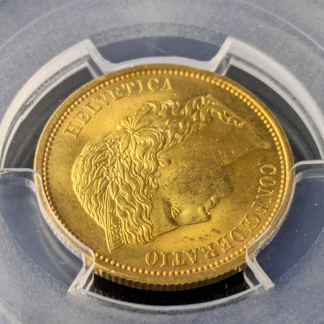 アルプスの少女ブレネリ☆1883年スイス 20Fr 金貨 PCGS MS64+ - メルカリ
