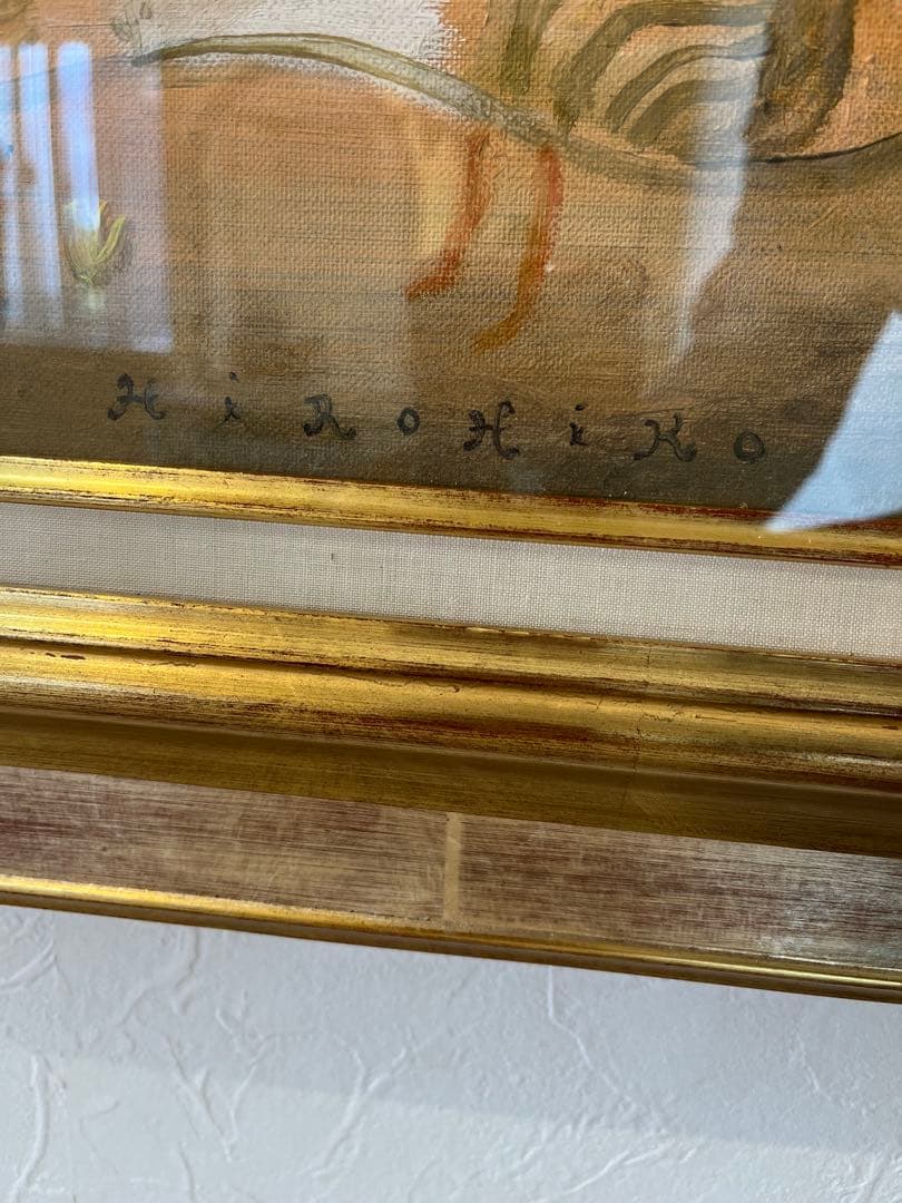 【油彩画】　織田広比古作　12号 大作