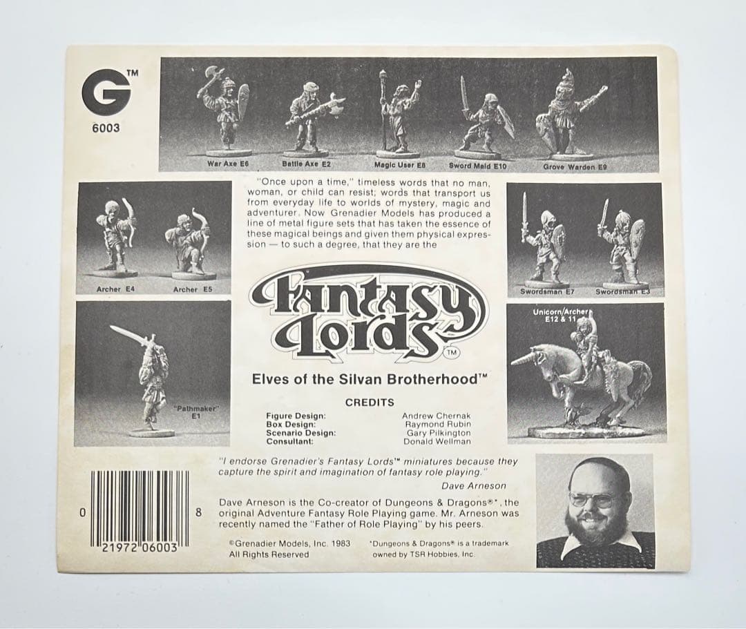 Grenadier グレナディア Fantasy Lords メタルフィギュア