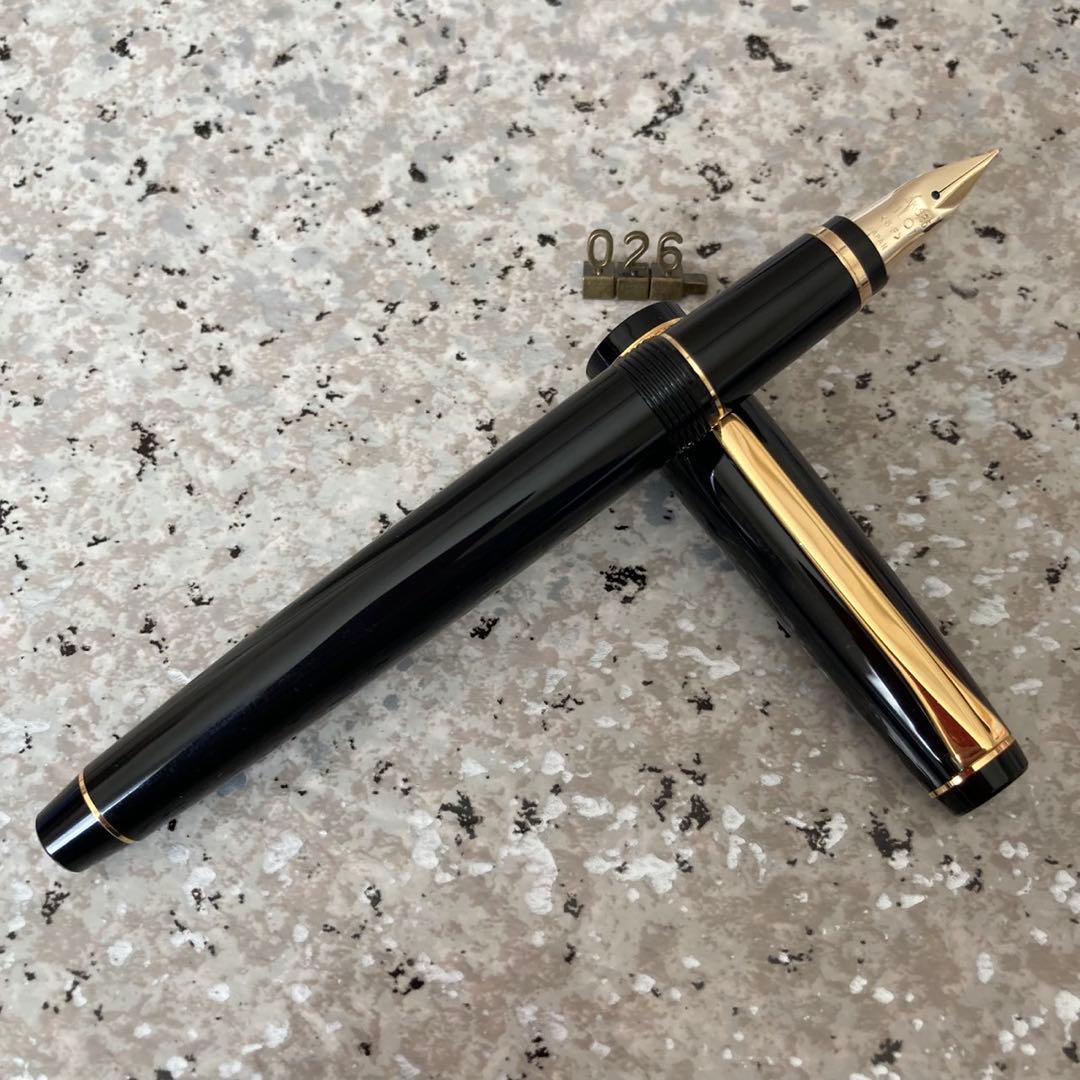#026 オーバーホール済み 万年筆 PILOT パイロット エラボー 14k