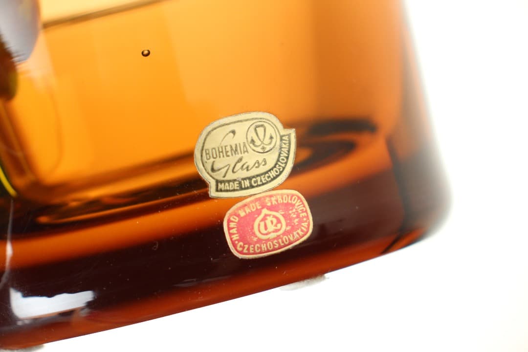 チェコ クリスタル ボヘミアングラス 物入れ ヨセフ・エクナー - メルカリ