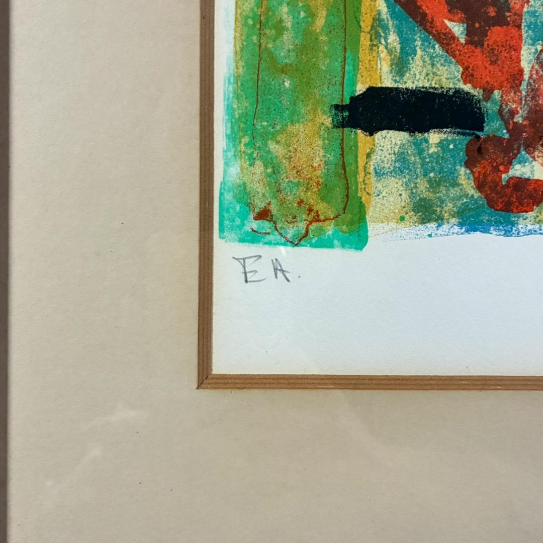 ポール・アイズピリ「パイナップルのある静物」リトグラフ 直筆サイン