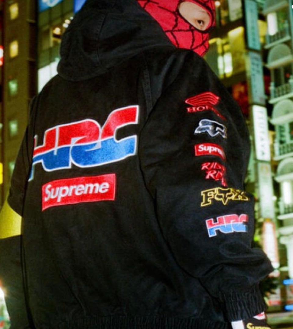 ジャケット・アウター supreme honda fox racingpuffyzipupjacket Supreme Honda Fox Racing Puffy Zip Up Jacket Dark Green Men's